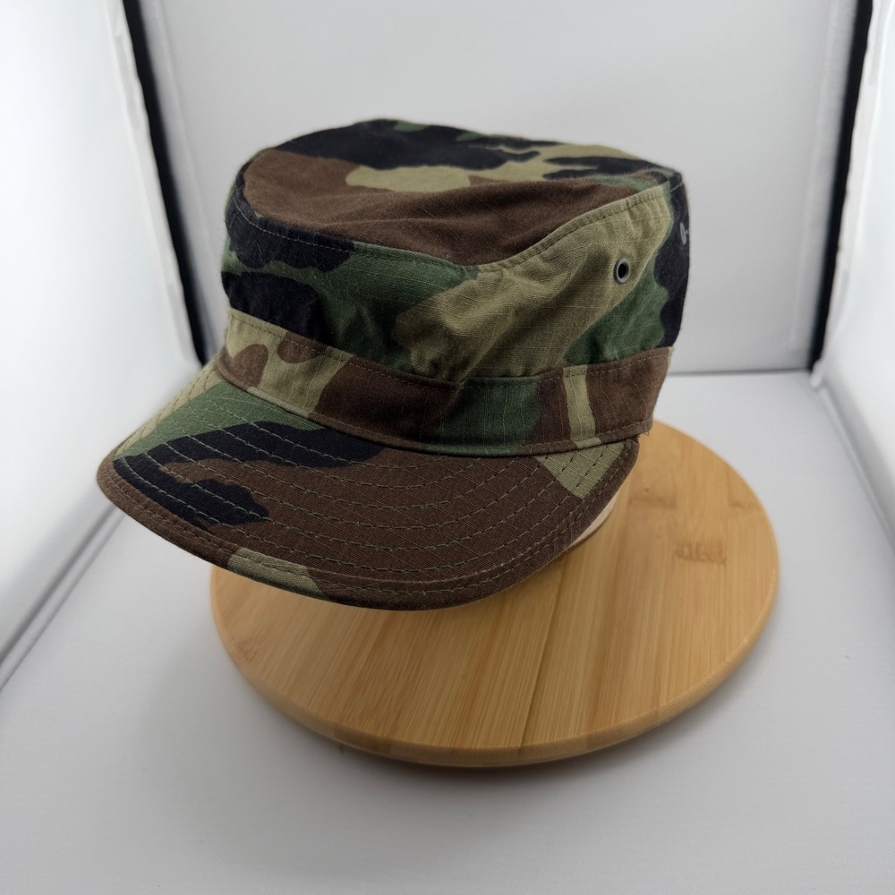 Propper International Woodland Camo Patrol Cap Military Hat Size 6 3/4 Ripstop
